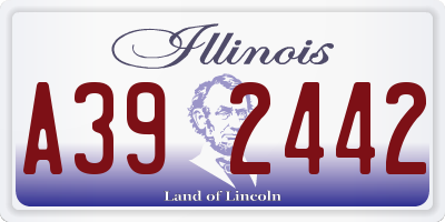 IL license plate A392442
