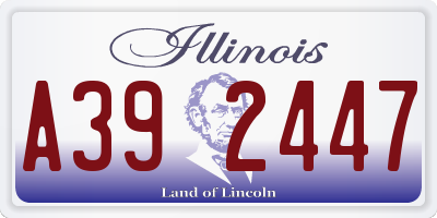 IL license plate A392447