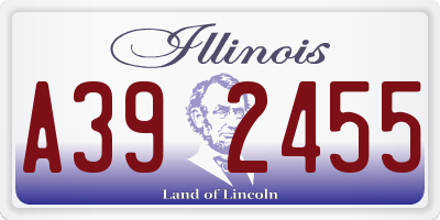 IL license plate A392455