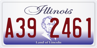 IL license plate A392461