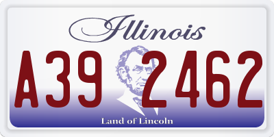 IL license plate A392462