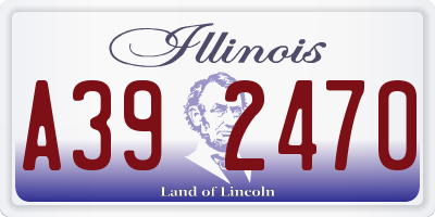 IL license plate A392470