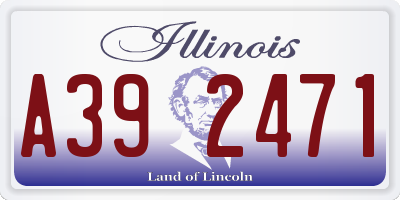 IL license plate A392471