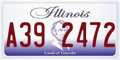 IL license plate A392472