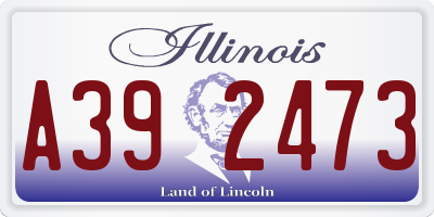 IL license plate A392473