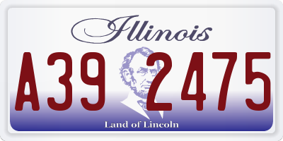 IL license plate A392475