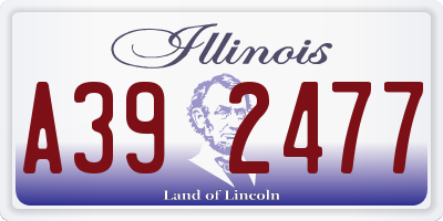 IL license plate A392477