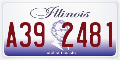 IL license plate A392481