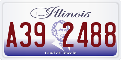 IL license plate A392488
