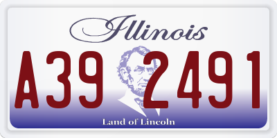 IL license plate A392491