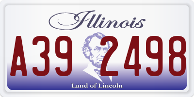 IL license plate A392498