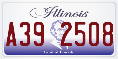 IL license plate A392508