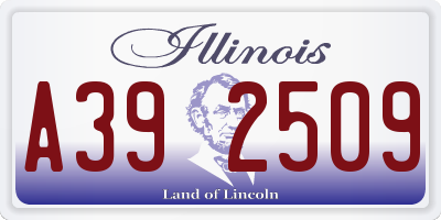 IL license plate A392509