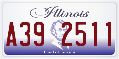 IL license plate A392511