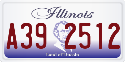 IL license plate A392512