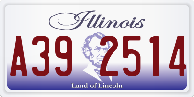IL license plate A392514