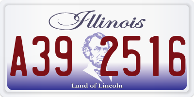 IL license plate A392516