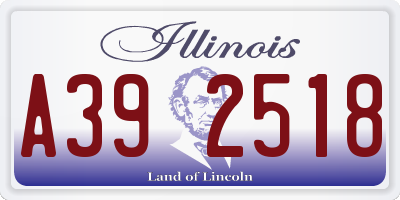 IL license plate A392518