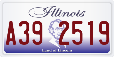 IL license plate A392519
