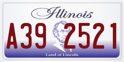 IL license plate A392521