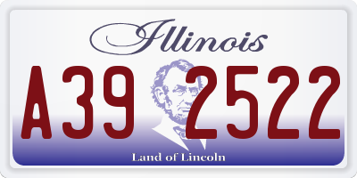 IL license plate A392522