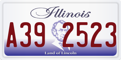 IL license plate A392523