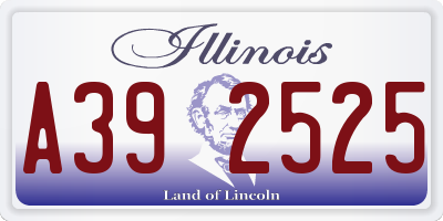 IL license plate A392525