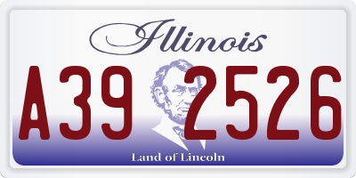 IL license plate A392526