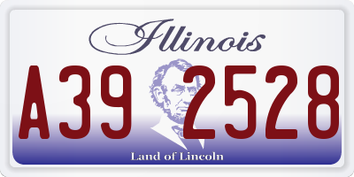 IL license plate A392528