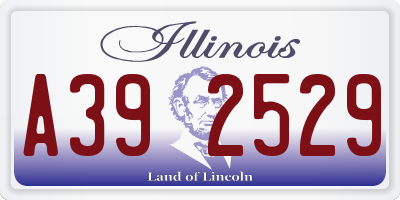 IL license plate A392529