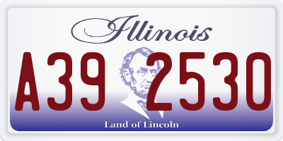 IL license plate A392530