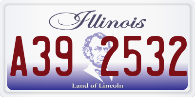 IL license plate A392532