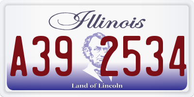 IL license plate A392534