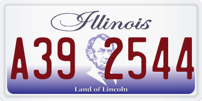 IL license plate A392544