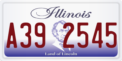 IL license plate A392545