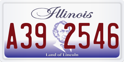 IL license plate A392546