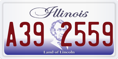 IL license plate A392559