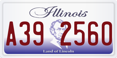 IL license plate A392560