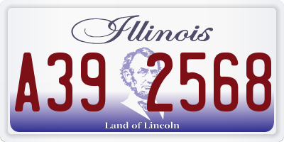 IL license plate A392568