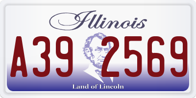 IL license plate A392569