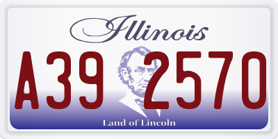 IL license plate A392570