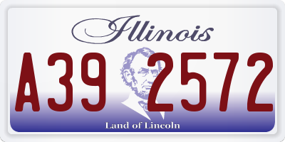 IL license plate A392572