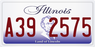 IL license plate A392575