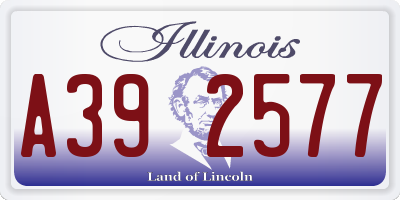 IL license plate A392577