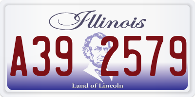 IL license plate A392579