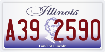 IL license plate A392590