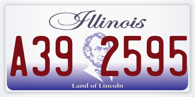 IL license plate A392595