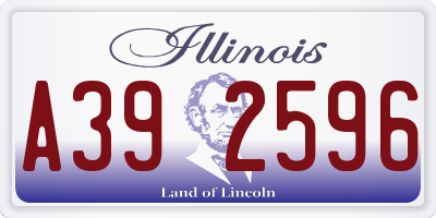 IL license plate A392596
