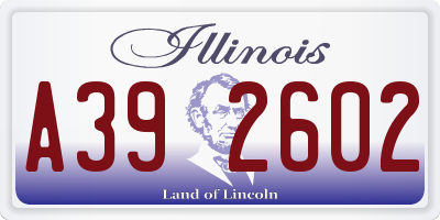 IL license plate A392602