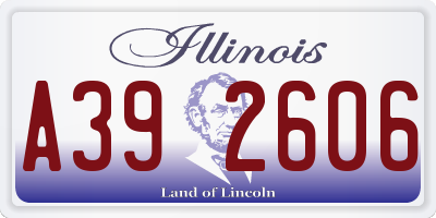 IL license plate A392606